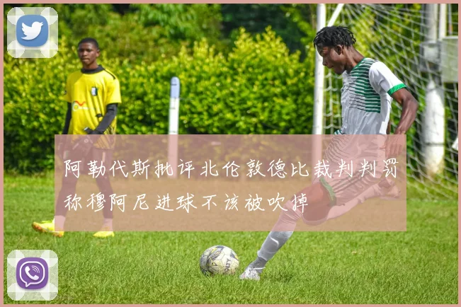 阿勒代斯批评北伦敦德比裁判判罚称穆阿尼进球不该被吹掉